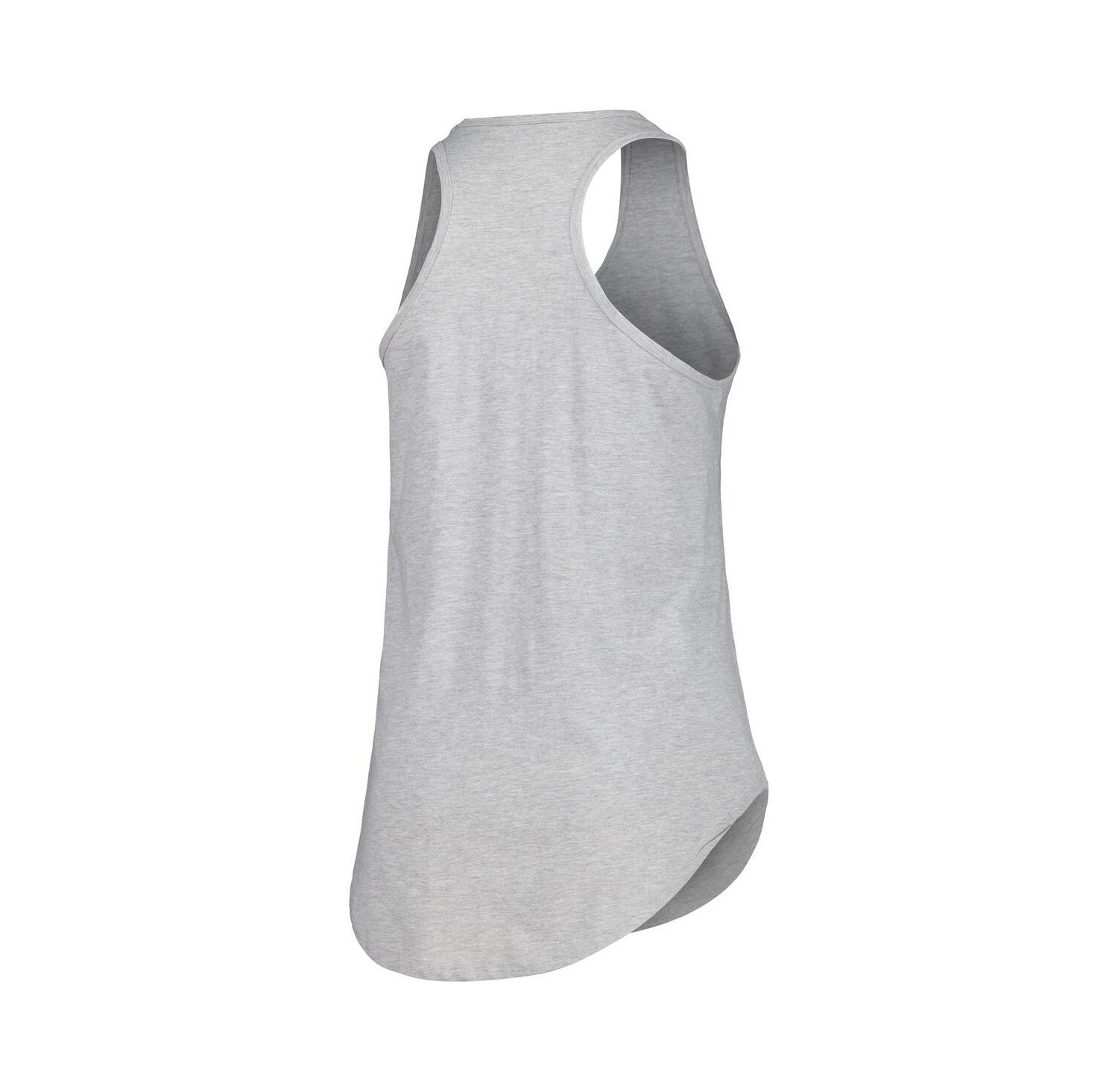 Women's Heather Gray Florida Panthers Plus Size Racerback Tank Top