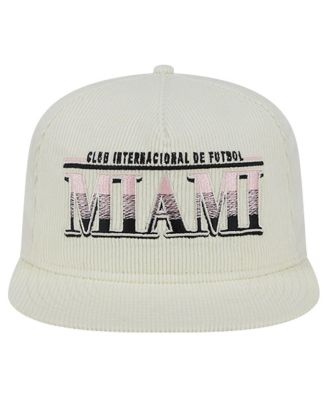 Men's White Inter Miami CF Throwback Corduroy Golfer Adjustable Hat