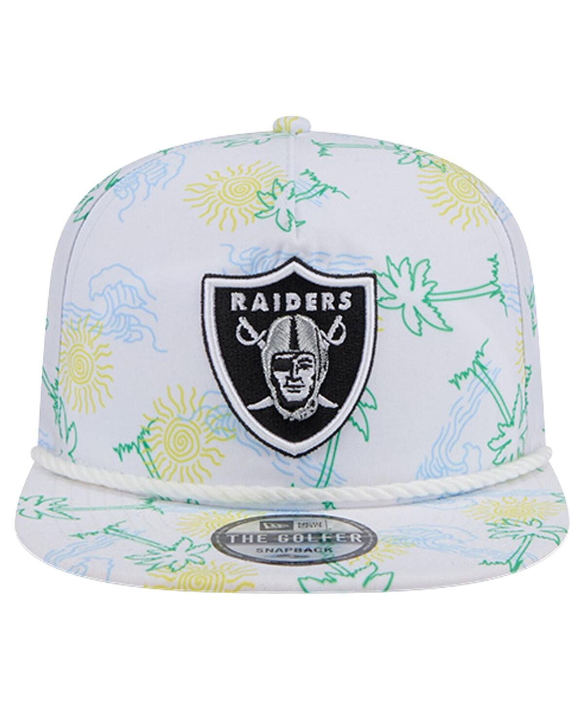 New Era Men'sLas Vegas Raiders Vacay Golfer Snapback Hat - White