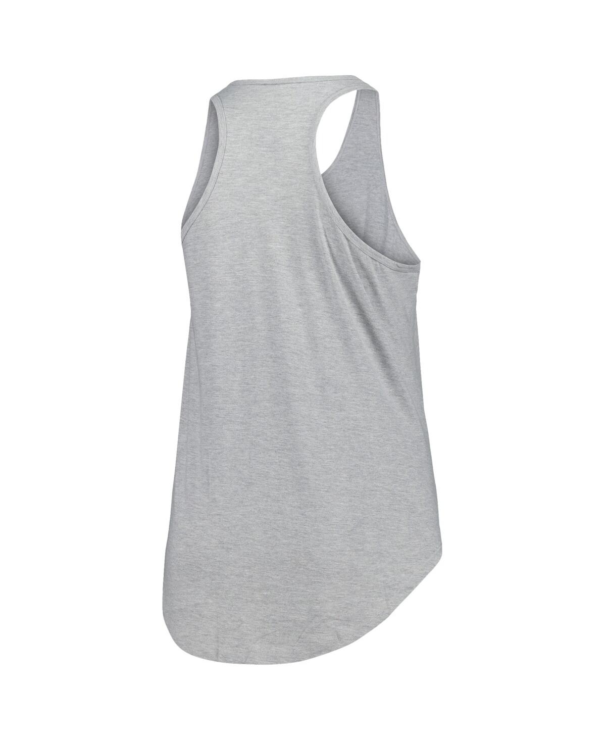 Fanatics Women's Heather Gray Boston Bruins Plus Size Racerback Tank Top In Heather Gray