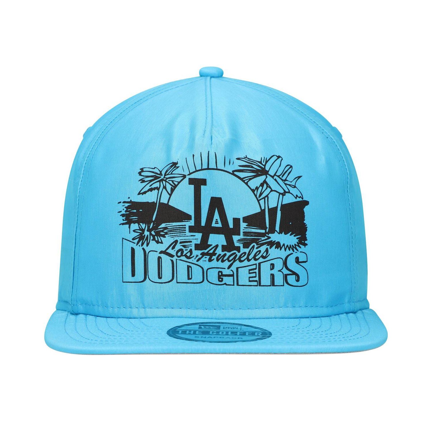 Men's Blue Los Angeles Dodgers Neon Golfer Snapback Hat
