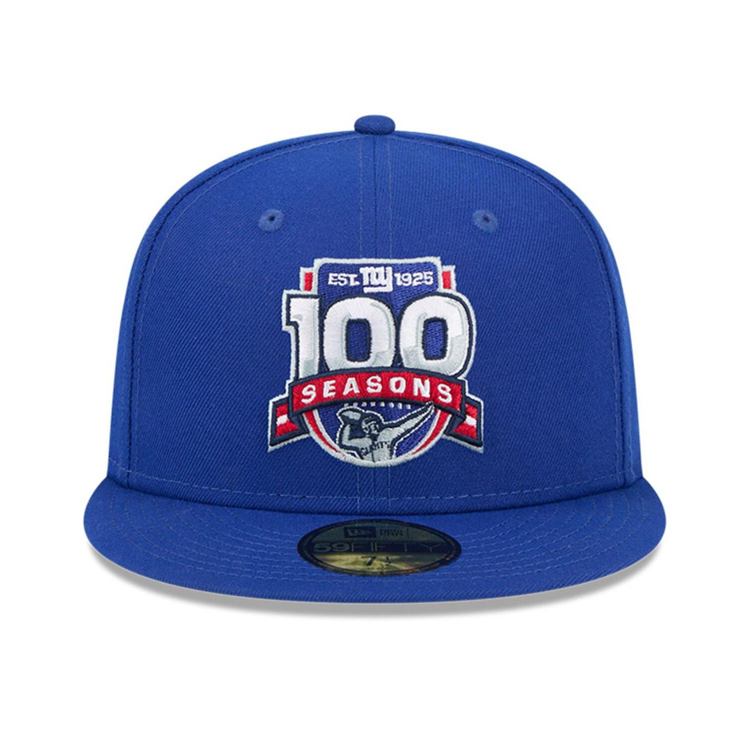 Men's Royal New York Giants 100th Season 59FIFTY Fitted Hat