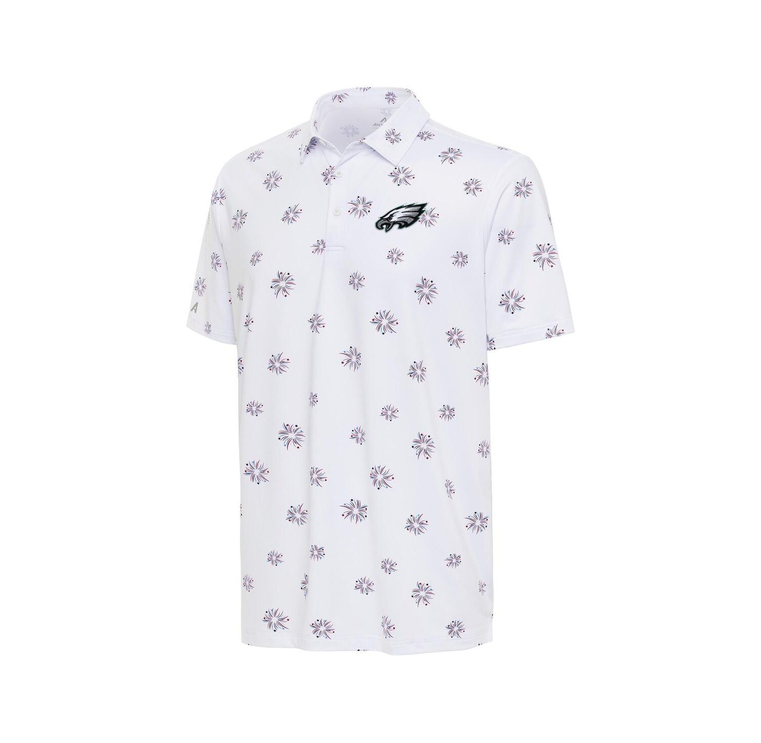 Men's White Philadelphia Eagles Fireworks Polo