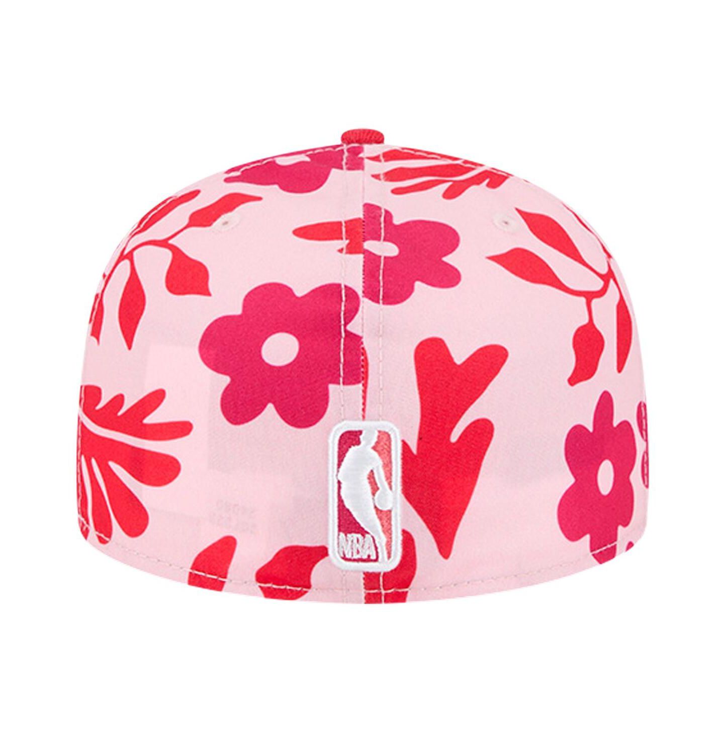 Мужская кепка New Era Red Atlanta Hawks Palm Fronds 2-Tone 59FIFTY Fitted Hat — фото 4