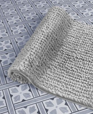 Laura Ashley Butter Chenille Bath Mat, 17" x 24"