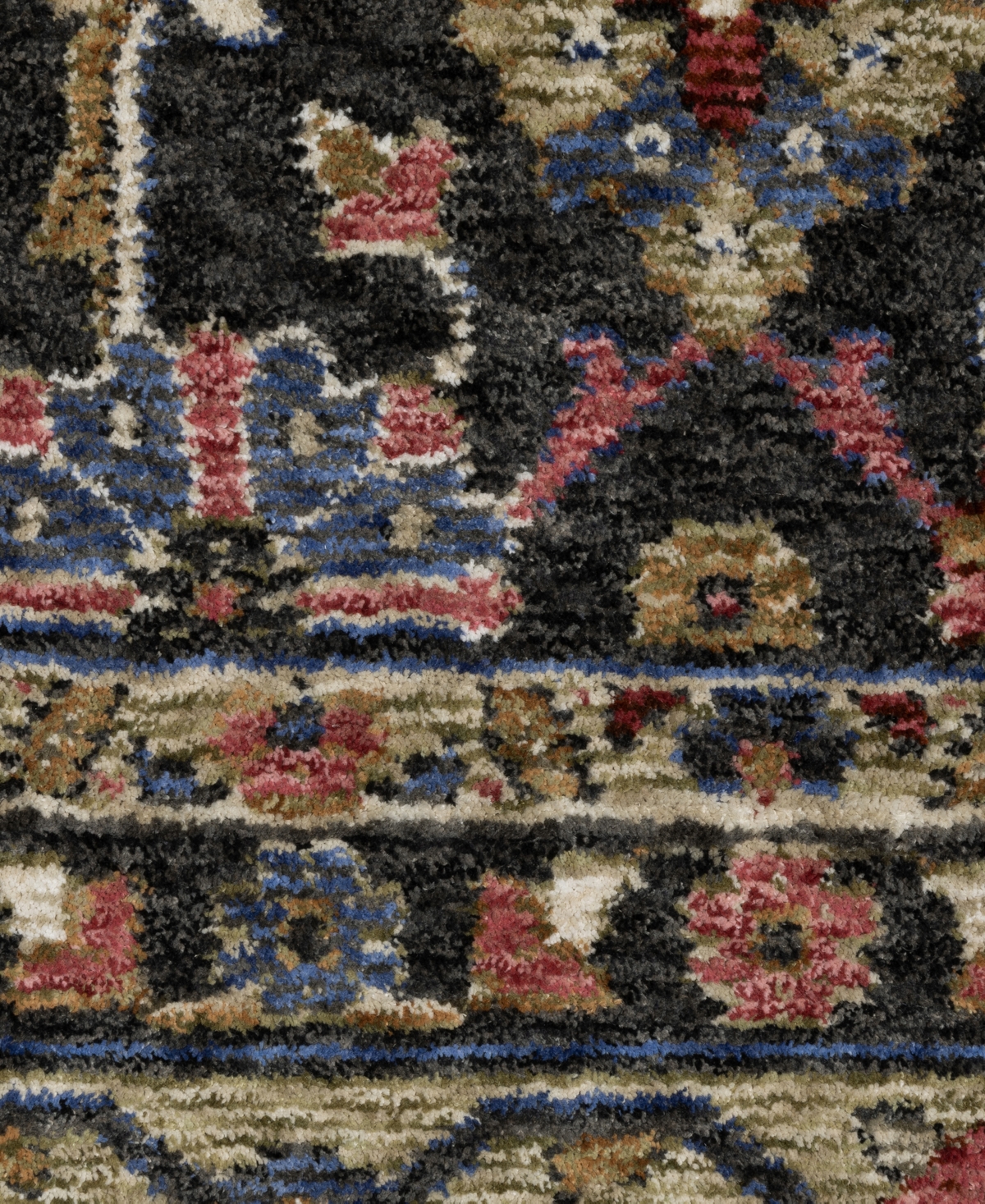 Oriental Weavers Hastings Ha07d 2'3x7'6 Runner Area Rug In Charcoal