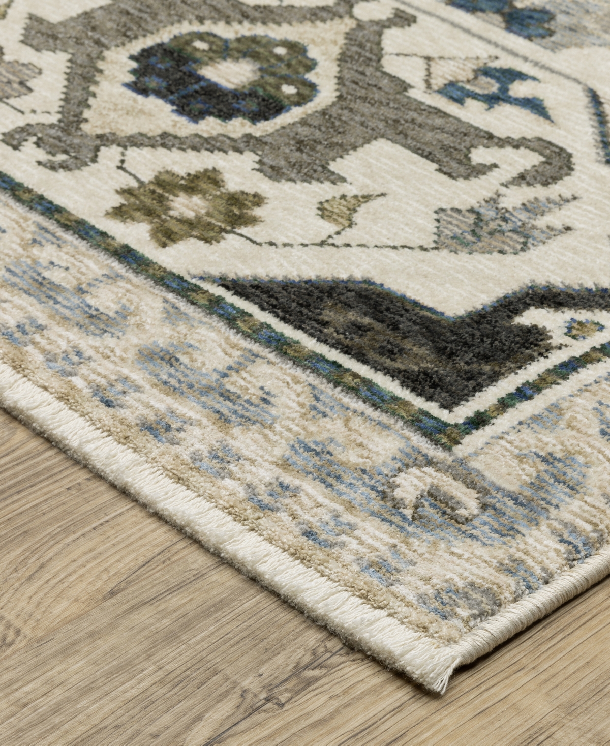 Oriental Weavers Hastings Ha04u 2'3x7'6 Runner Area Rug In Ivory
