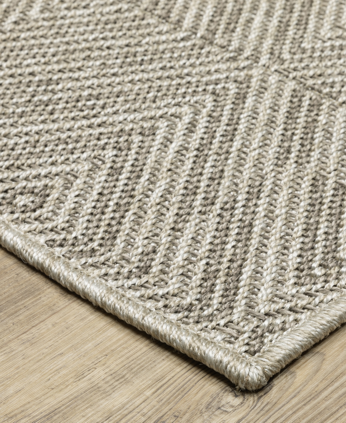 Oriental Weavers Caicos Ca08a 1'10x7'6 Runner Area Rug In Charcoal