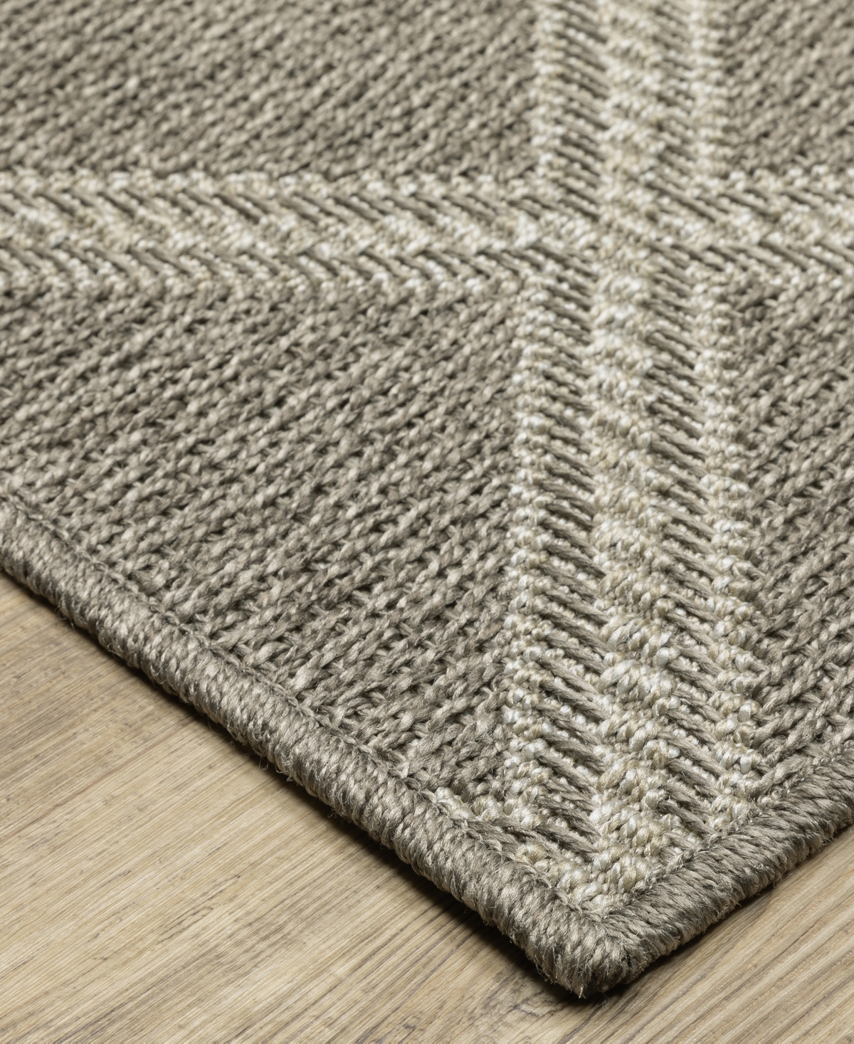 Oriental Weavers Caicos Ca02n 1'10x7'6 Runner Area Rug In Charcoal