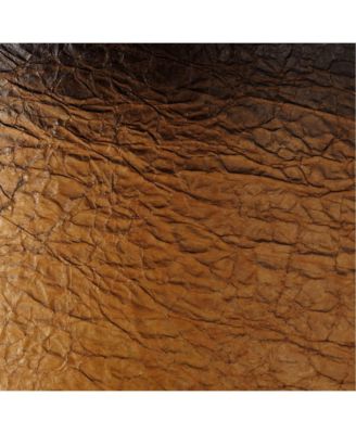 Distressed Faux Paper Medium Lamp Shade 13" Top x 15" Bottom x 11" Slant (Spider) Replacement with Harp