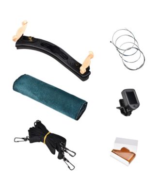 Solid Wood Violin 4/4 Full Set Fiddle Beginner Violin Full Size with Case Shoulder Rest for Student Adults