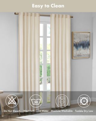 Colt Room Darkening Velvet Thermal Insulated Curtain Panel Pair, 37"W x 84"L