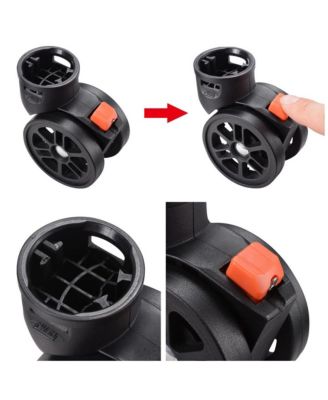 2Pcs 2" Swivel Replacement Wheel Caster with Locking Brake for AW Makeup Case