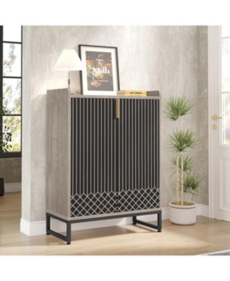 25-Pair 5-Tier Shoe Cabinet with Doors and Freestanding Storage Organizer for Bedroom, Hallway, Living Room