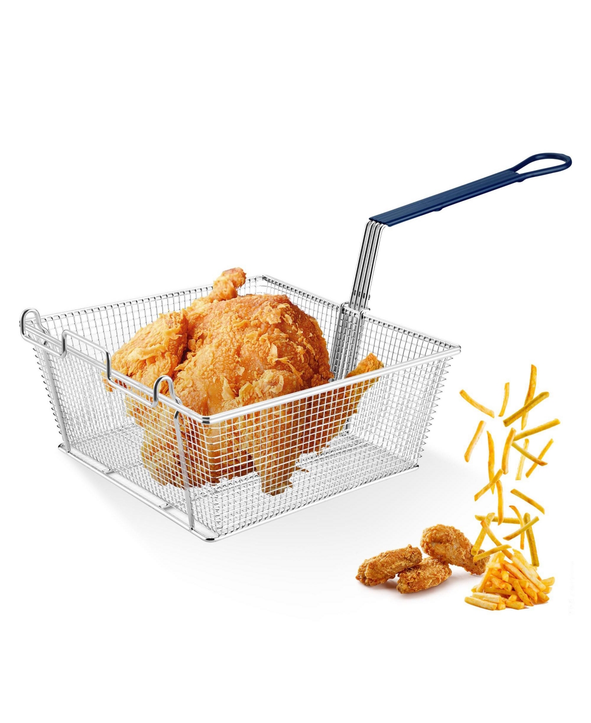 Yescom Commercial Deep Fryer Basket 8.8 Lbs Large Capacity 13