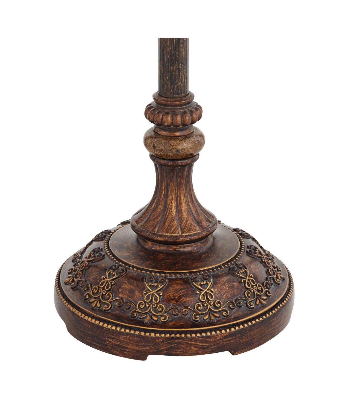 Barnes and Ivy Traditional Floor Lamp Candelabra Style 4-Light 64.5" Tall Italian Bronze Bell Shade for Living Room Reading Bedroom