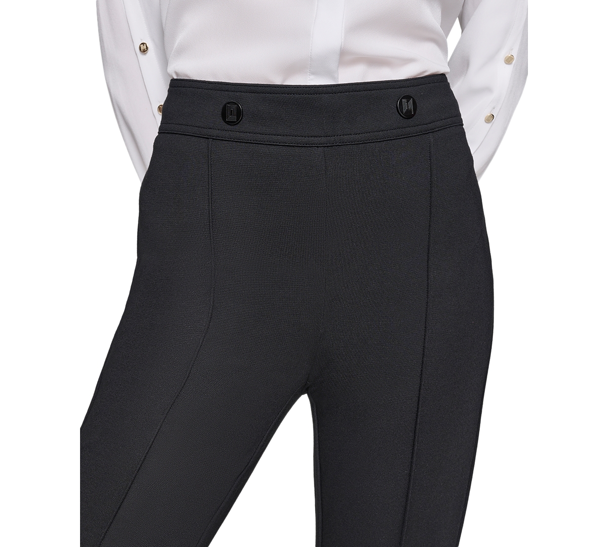 Karl Lagerfeld Women's Pull-On Ponte-Knit Pants