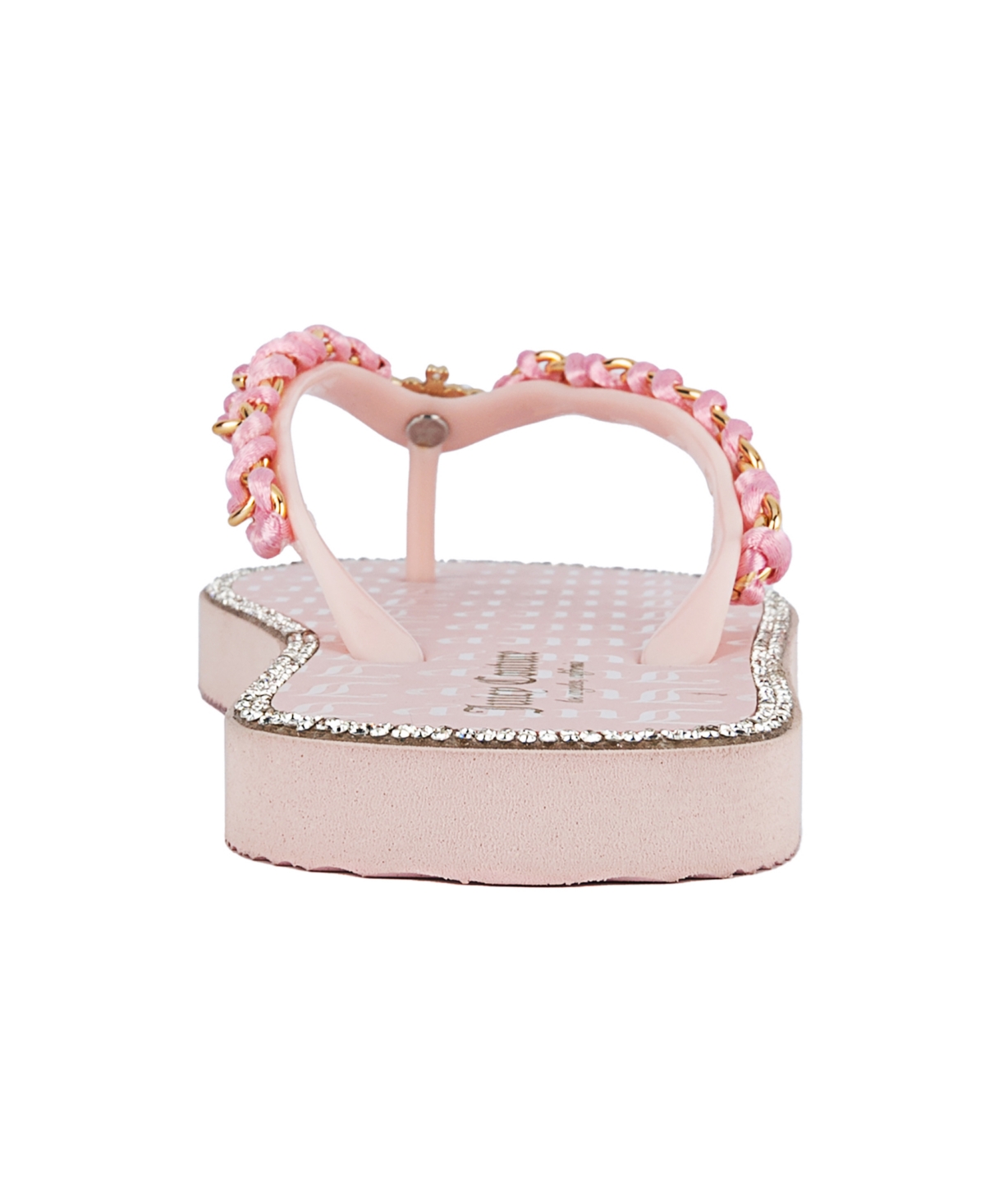 Juicy Couture Women's Spacey 2 Chain Detail Flip Flop Sandals