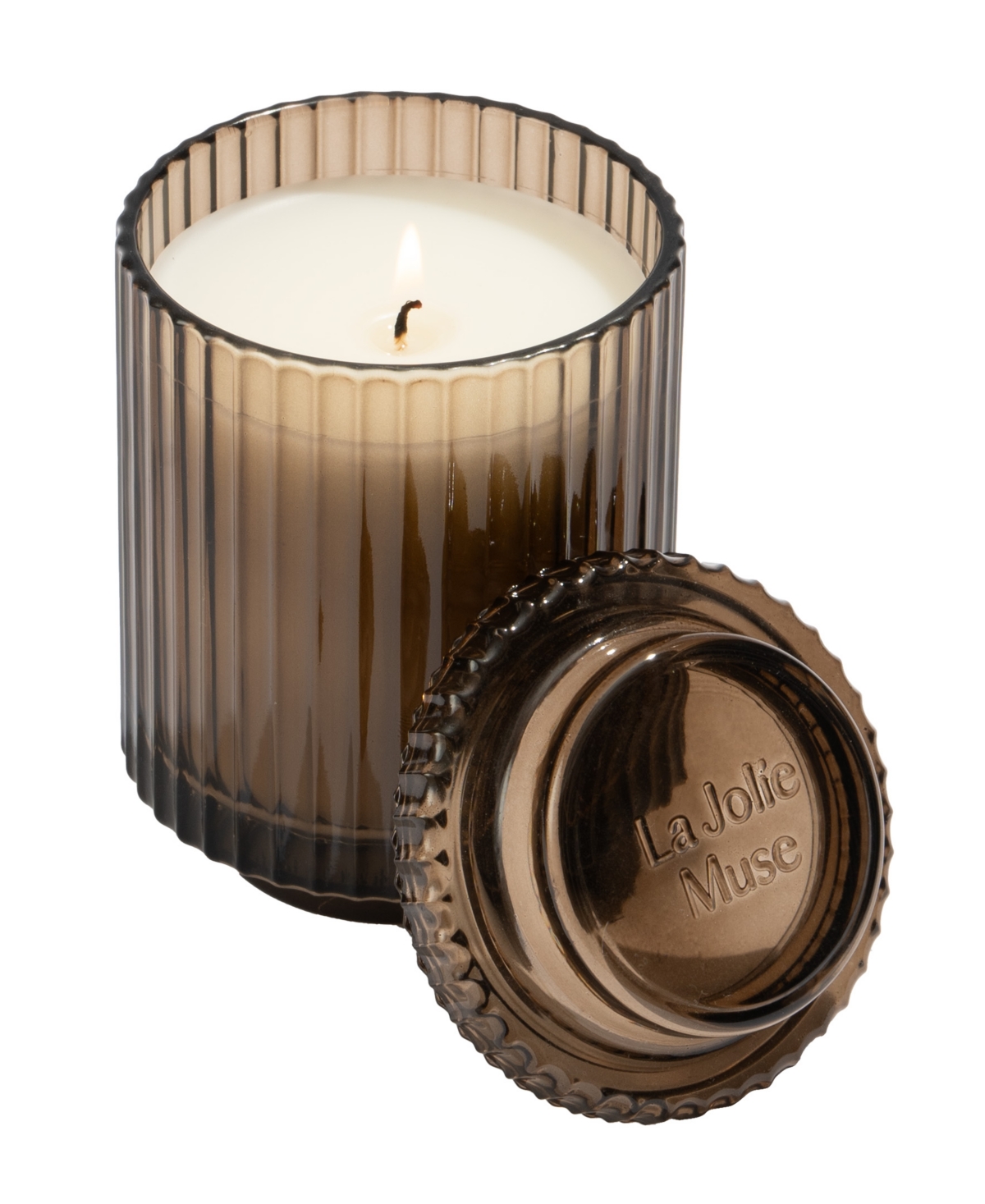 La Jolie Muse Amelie Candle, Santal Himalayen, 11 oz In Cocoa