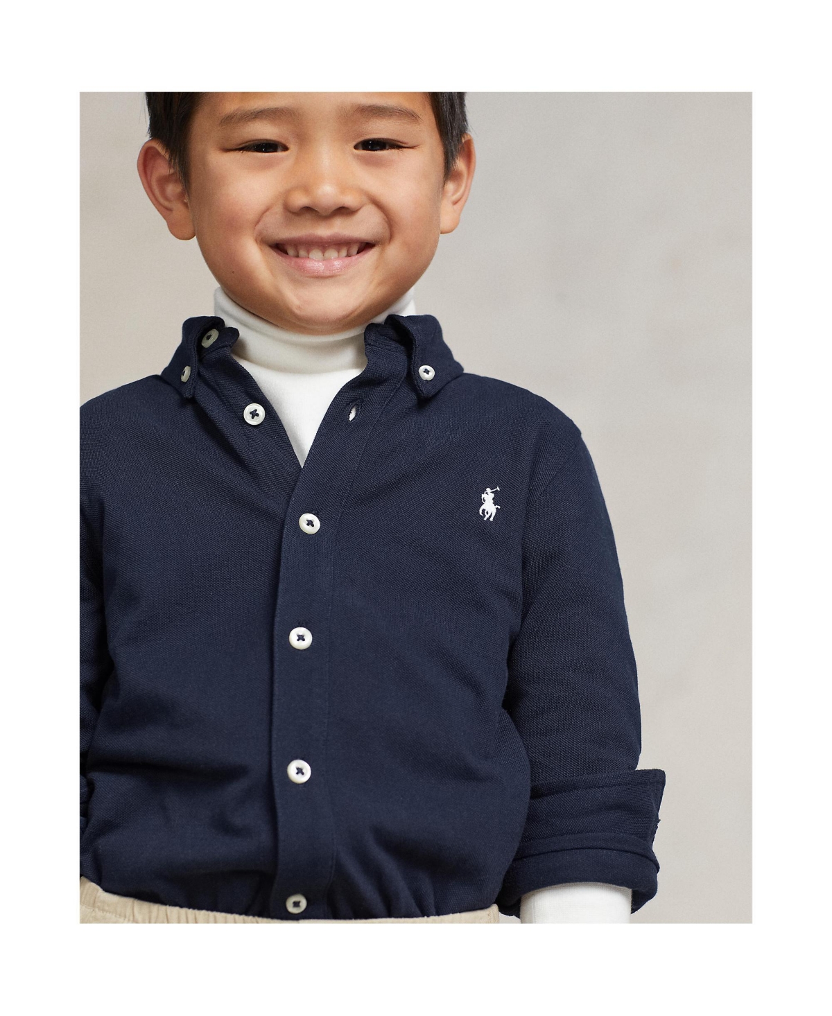 Polo Ralph Lauren Toddler and Little Boys Featherweight Cotton Mesh Shirt