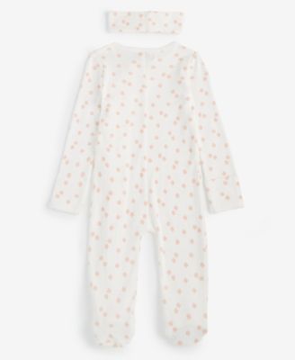 Baby Girls Secret Garden Cotton Printed Coverall Set, Created for Macy's