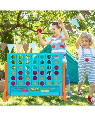 Wall Mounted or Tabletop Giant 4 in a Row Jumbo 4-to-Score Connect Game Set