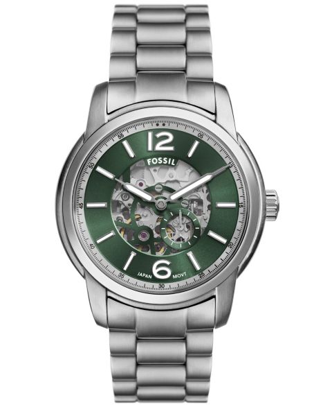 Мужские часы Fossil Heritage Automatic Stainless Steel Watch 43mm