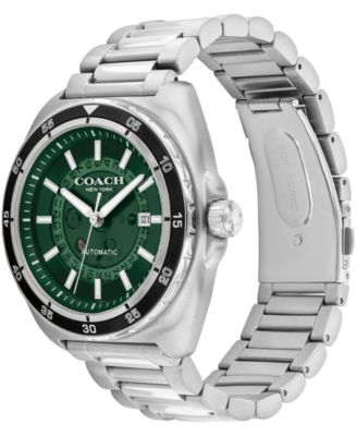 Men's Automatic Silver Charter Stainless Steel Watch 44.5mm