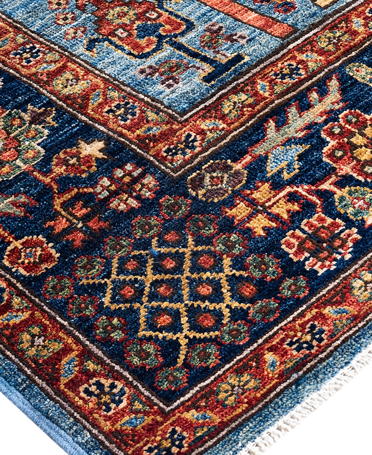 Adorn Hand Woven Rugs Serapi 6'2"x8'8" Area Rug In Light Blue