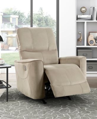 White Label Elevated 35" Power Rocker Reclining Chair