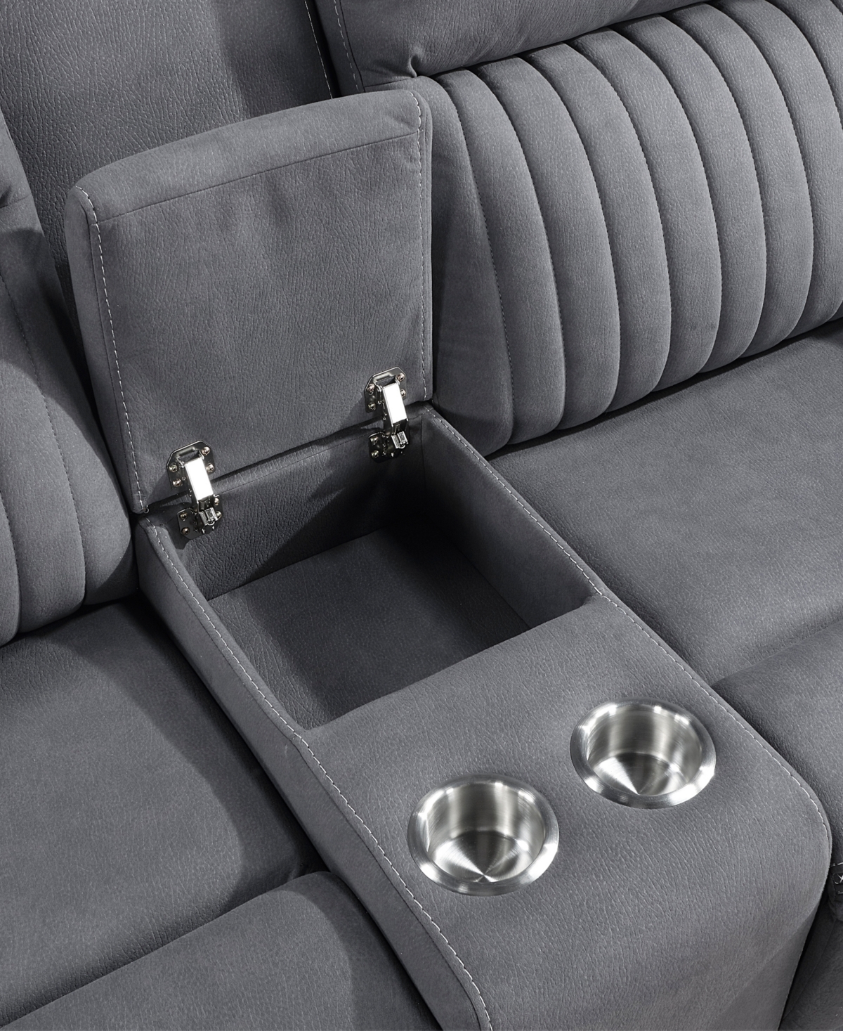 HOMELEGANCE WHITE LABEL MAGNUS 75" DOUBLE RECLINING LOVE SEAT WITH CENTER CONSOLE 