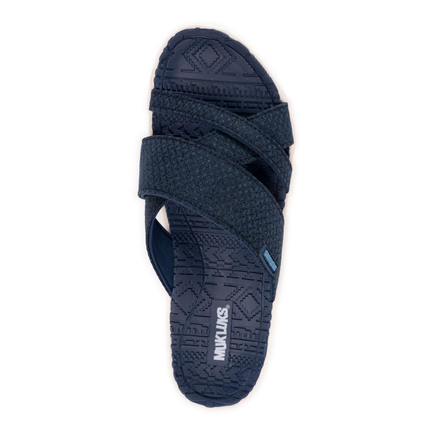 Женские сандалии MUK LUKS Sassy Cross-Over Slide, цвет: Тёмно-синий — фото 5