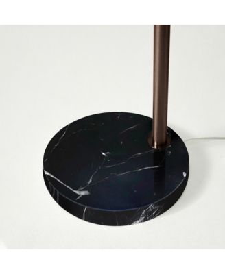 Mason 81" LED Contemporary Arc Floor Lamp with Marble Base, Bulb Included