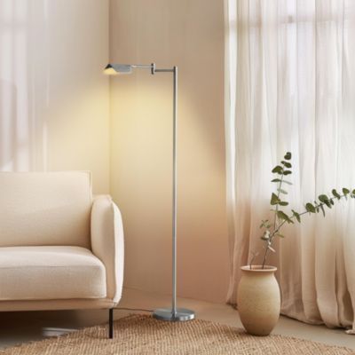 Leaf  Modern Pharmacy Reading LED Floor Lamp with Adjustable Neck (53")