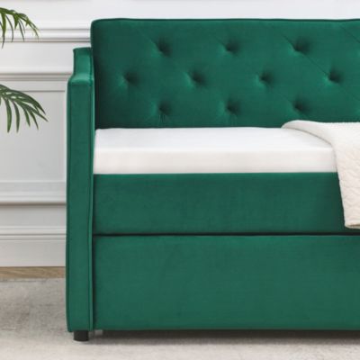 Tufted Twin Daybed with Trundle