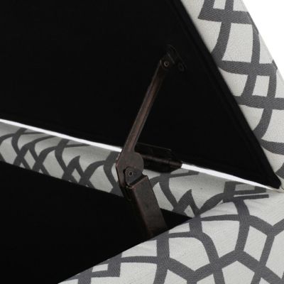 Geo-Upholstered Storage Bench Style and Function in One