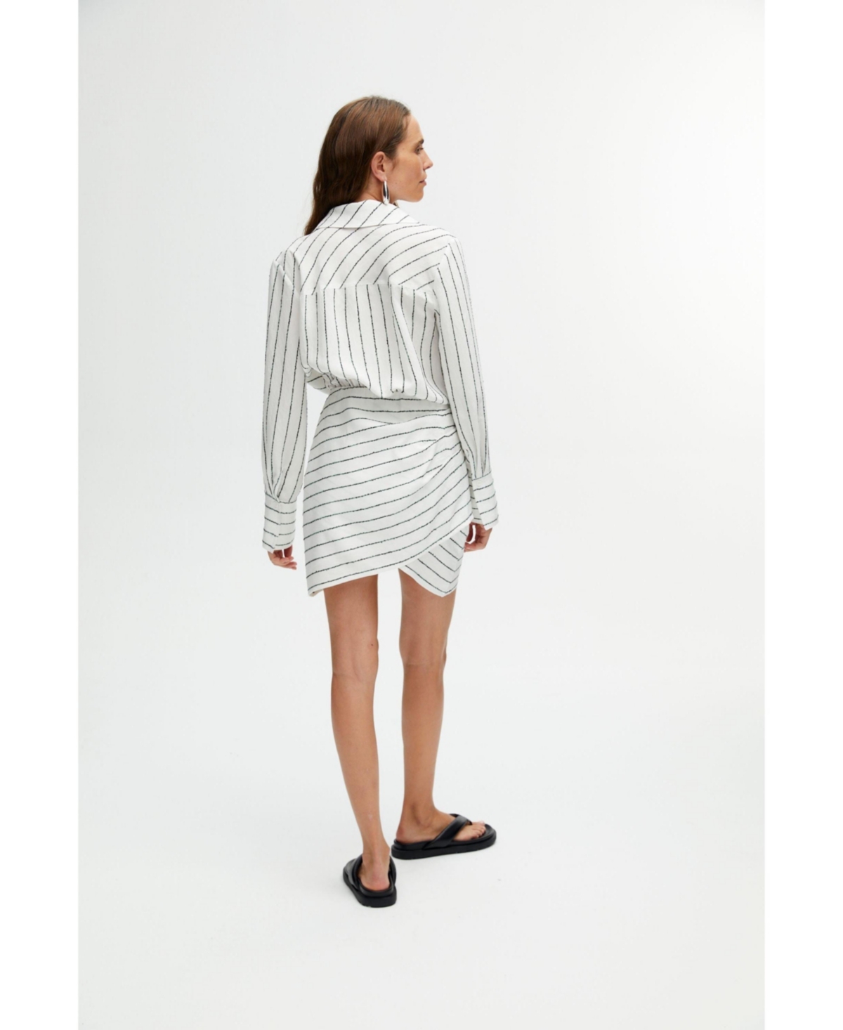 Nocturne Women's Striped Shirt Dress - Multi-colored