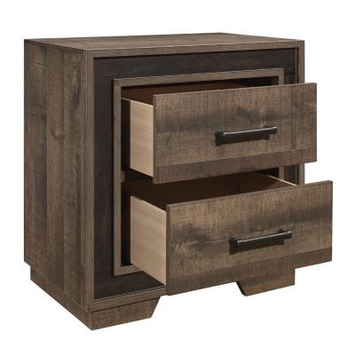 Streamdale Rustic Two-Tone Nightstand