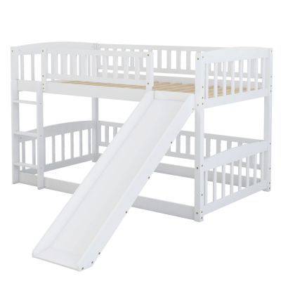 Streamdale Twin Bunk Bed w/ Slide and Ladder