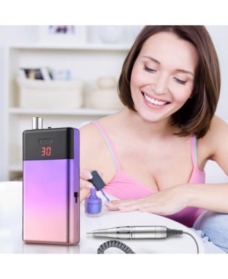 Portable Rechargeable Electric Nail Drill Machine Kit for Acrylic Nail