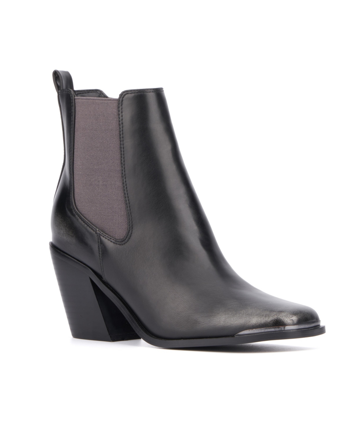 Women's Trine Flared Heel Ankle Boot - Brown