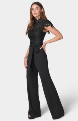 Women's Lace High Neck Jumpsuit