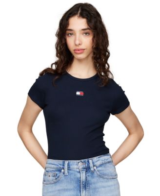 Tommy Jeans - Women's Badge Logo Ribbed T-Shirt