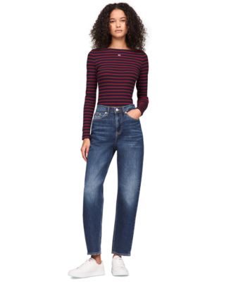 Tommy Jeans - Women's Izzie Slim-Fit Straight-Leg Jeans