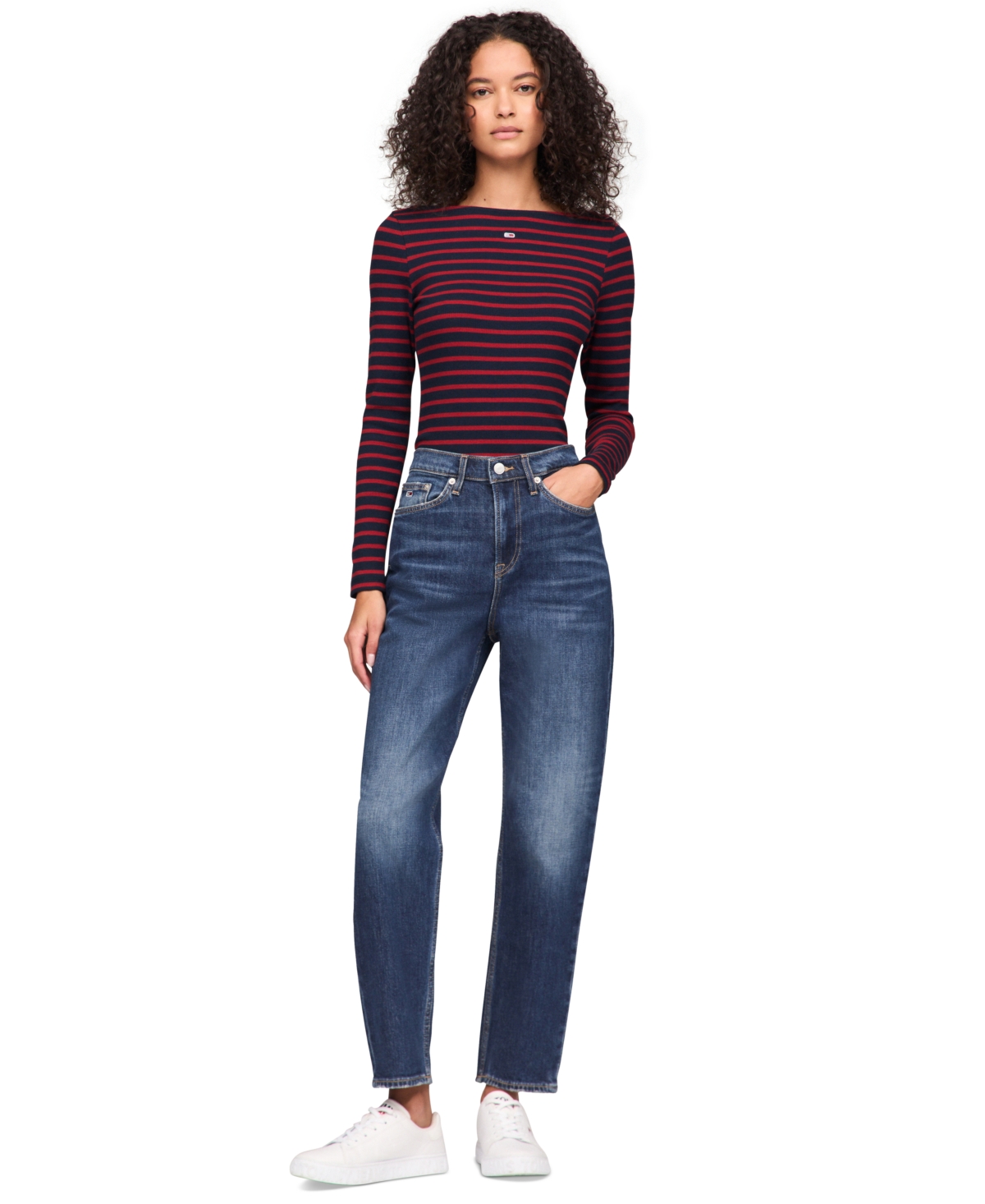 Tommy Jeans Women's Izzie Slim-Fit Straight-Leg Jeans