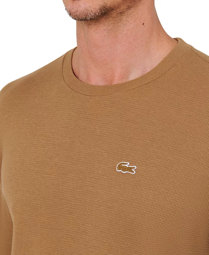 Men's Waffle-Knit Thermal Sleep Shirt - thumbnail 8