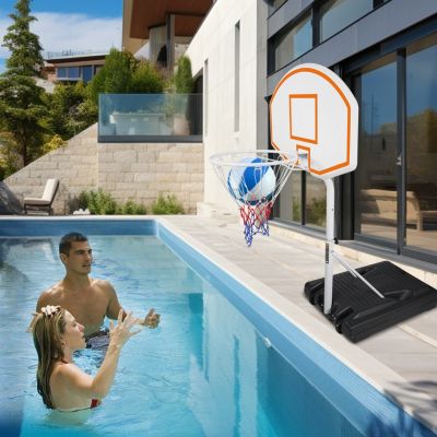 Streamdale Adjustable-Height Weatherproof Poolside Basketball Hoop
