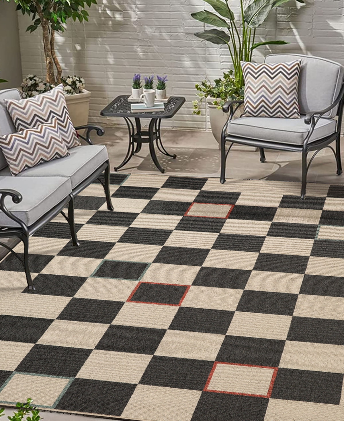 Lr Home Madison 5'x7' Area Rug In Black