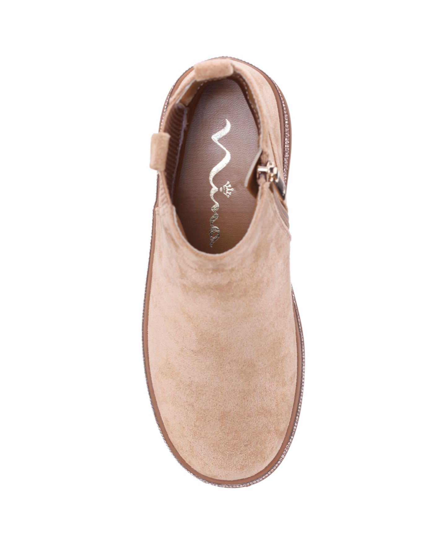 Детские ботинки Nina Evan Girl Microsuede Inside Zip, цвет: Рыжевато-коричневый — фото 11
