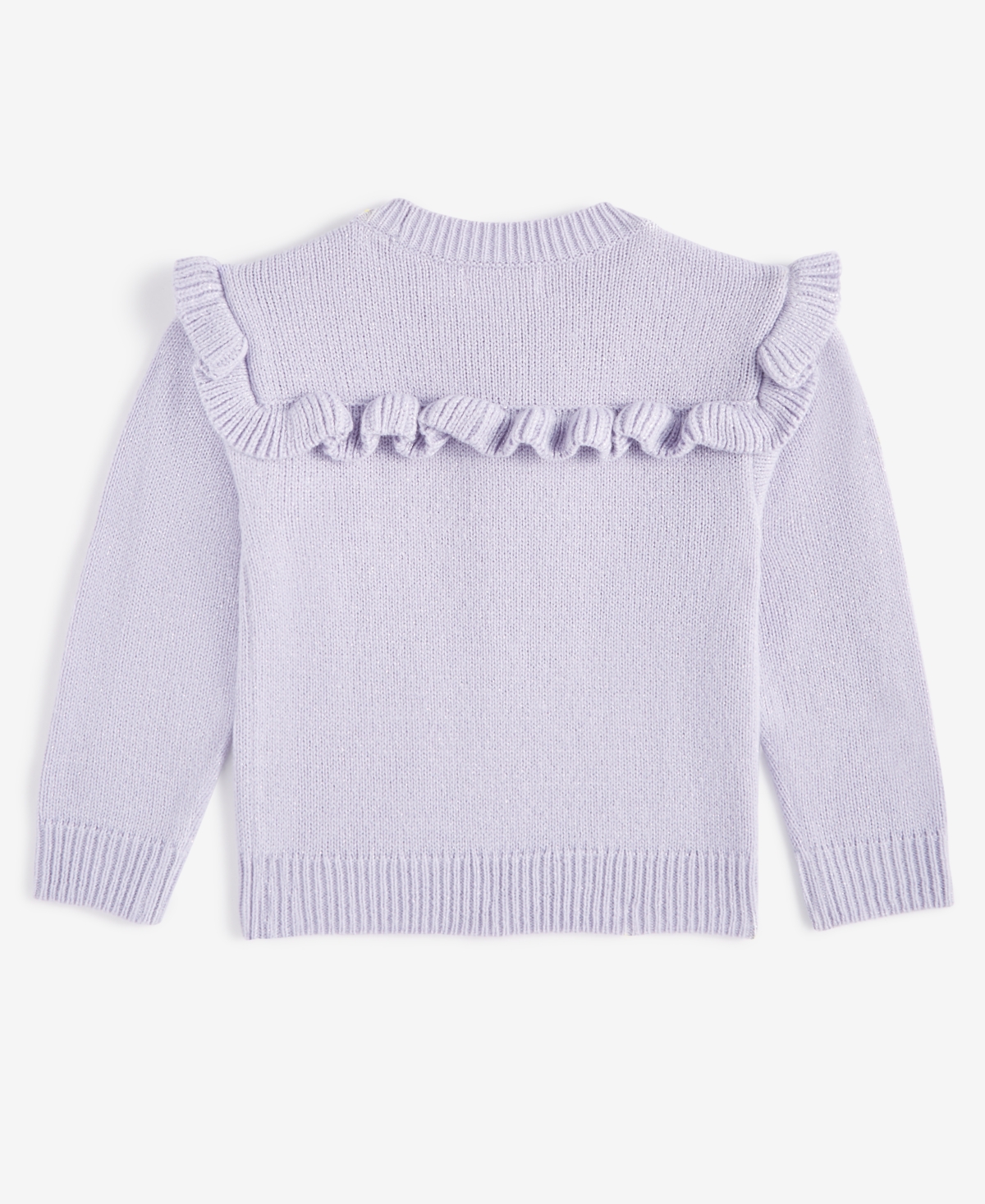 EPIC THREADS TODDLER GIRLS RUFFLED METALLIC SWEATER, CREATED FOR MACY'S 